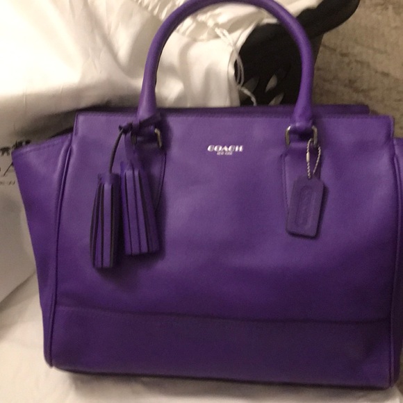 Coach Handbags - Coach Limited Edition PURPLE handbag. Barely used.